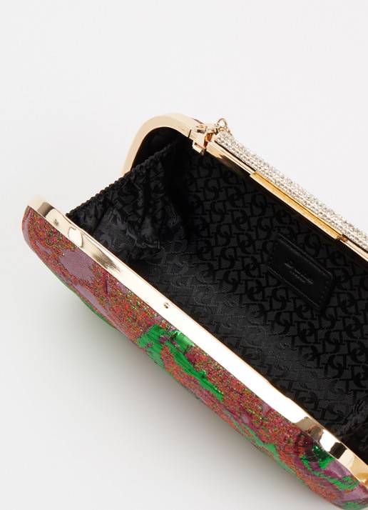 Dune London Body clutch - detail violet