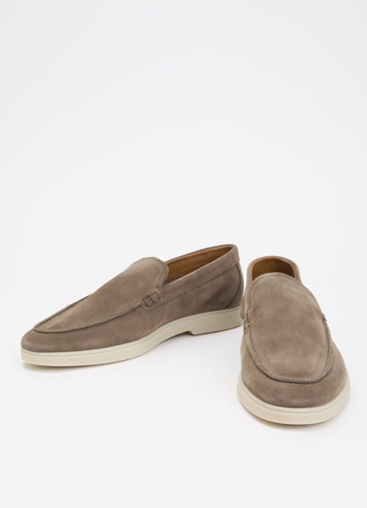 Dune London Boltman loafer van leer - detail 3 taupe