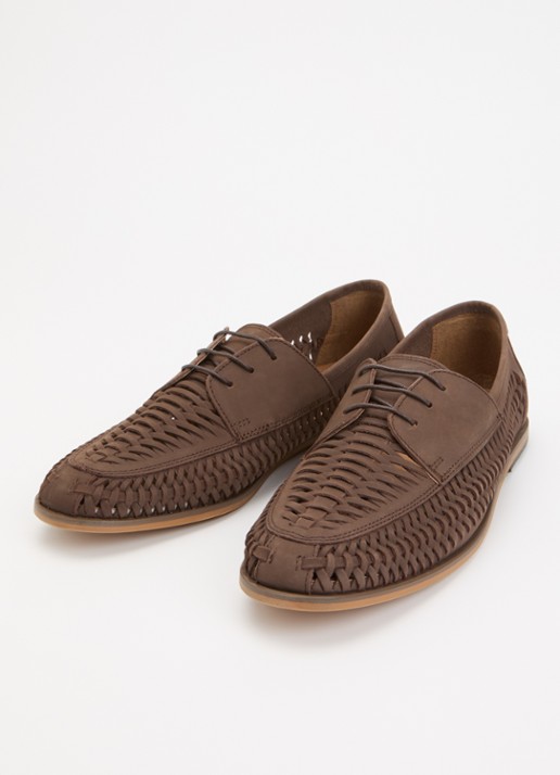 Dune London Brinkle bootschoen van nubuck - detail 3 bruin