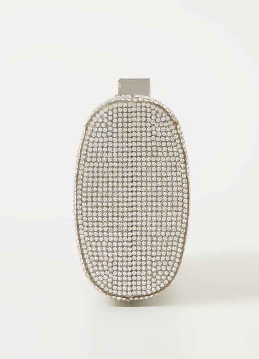 Dune London Bryannies clutch met strass - detail 3 zilver