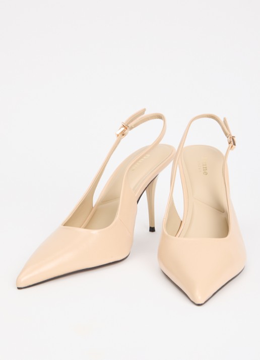 Dune London Cai slingback van leer  - detail 3 creme