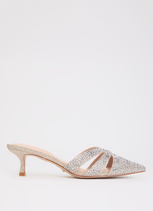 Dune London Calla muiltje met strass