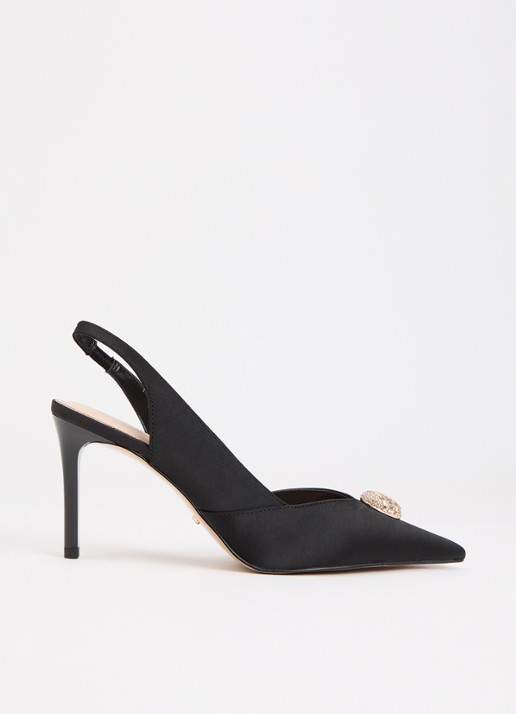 Dune London Camara slingback van satijn