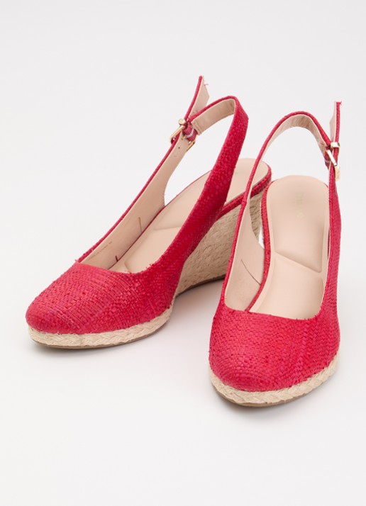 Dune London Capable sleehak van leer met metallic finish - detail 2 rood