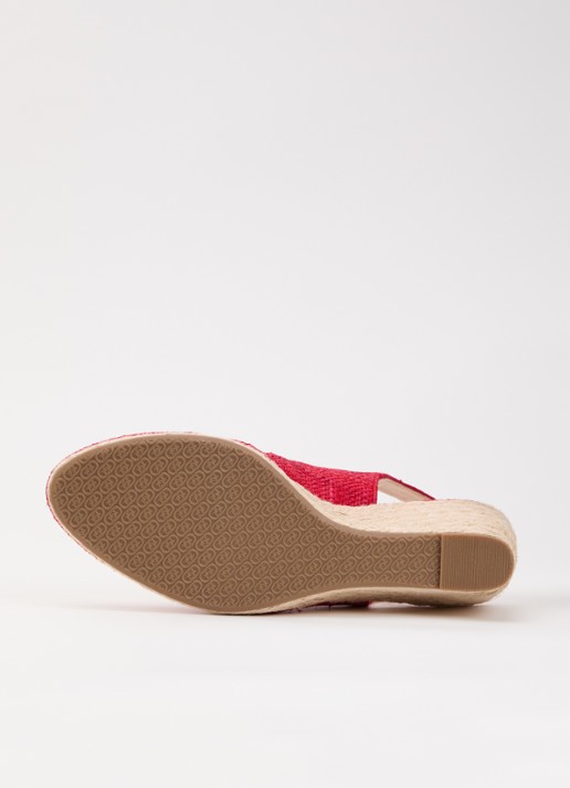 Dune London Capable sleehak van leer met metallic finish - detail 4 rood