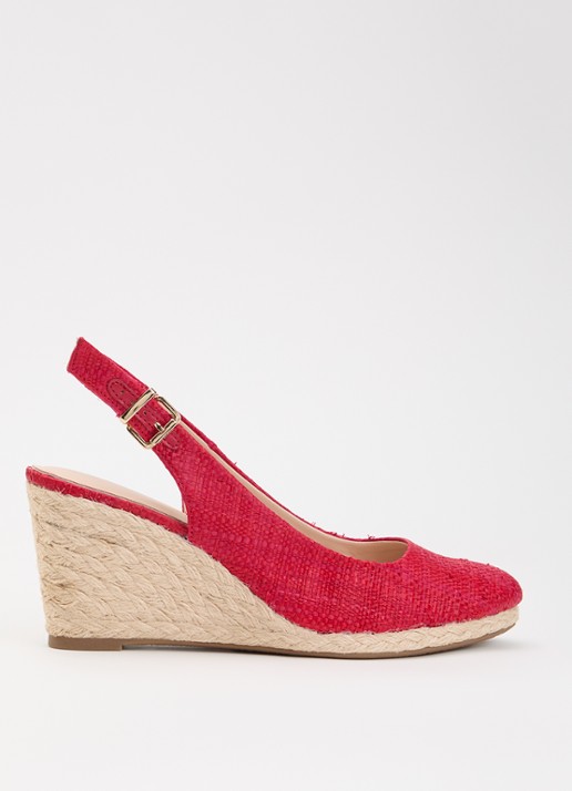 Dune London Capable sleehak van leer met metallic finish - voorkant 5 rood