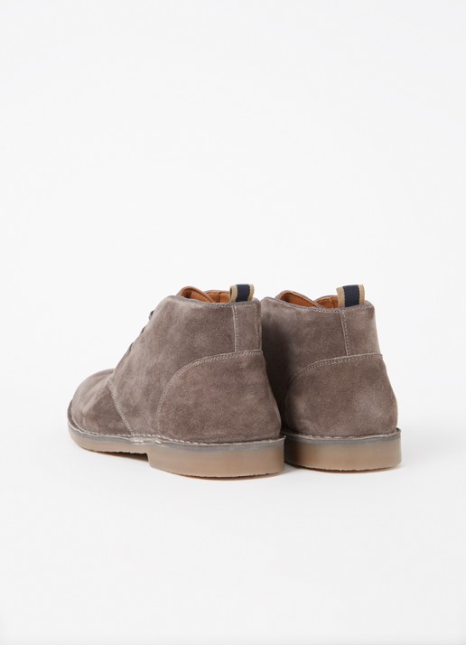 Dune London Cashed veterschoen van leer  - detail 2 taupe