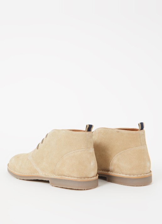 Dune London Cashed veterschoen van leer  - achterkant 2 beige