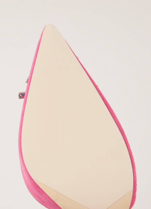 Dune London Casis slingback van suède - detail 3 roze