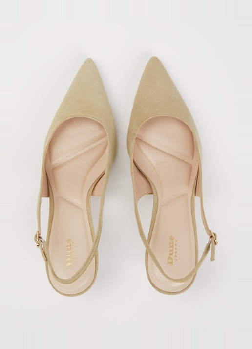 Dune London Celinna slingback van lakleer - detail 2 lindegroen