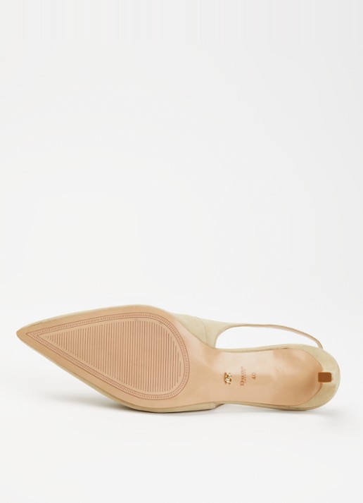 Dune London Celinna slingback van lakleer - detail 3 lindegroen
