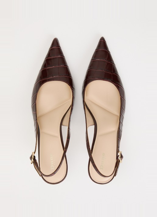 Dune London Celise slingback  - detail 2 bordeauxrood