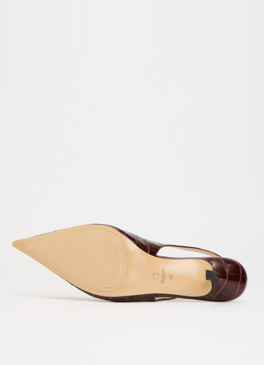 Dune London Celise slingback  - detail 3 bordeauxrood