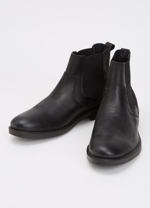 Dune London Champy chelsea boot van leer - detail 3 zwart