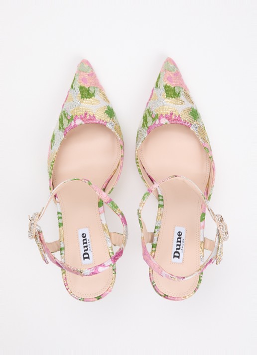 Dune London Channel sandalette met strass - detail 4 lichtroze
