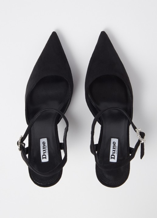Dune London Channel sandalette met strass - detail 3 zwart