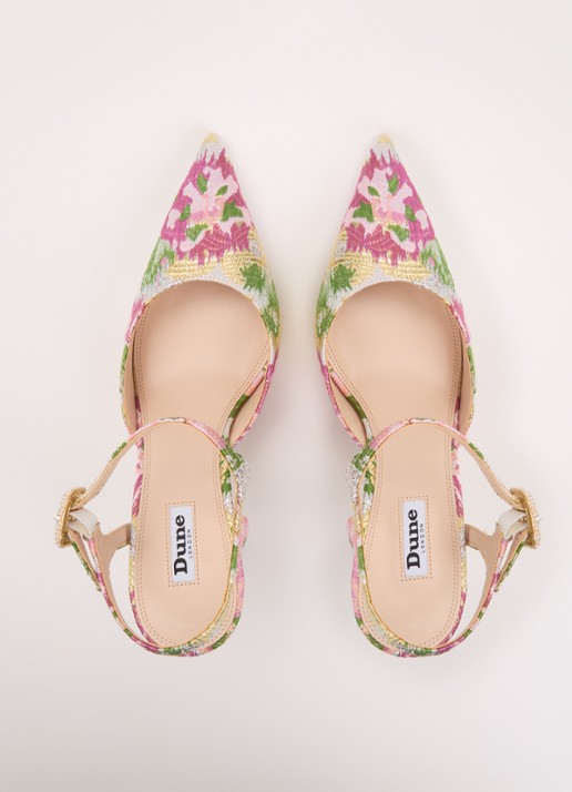 Dune London Channel sandalette met strass - detail 4 roze