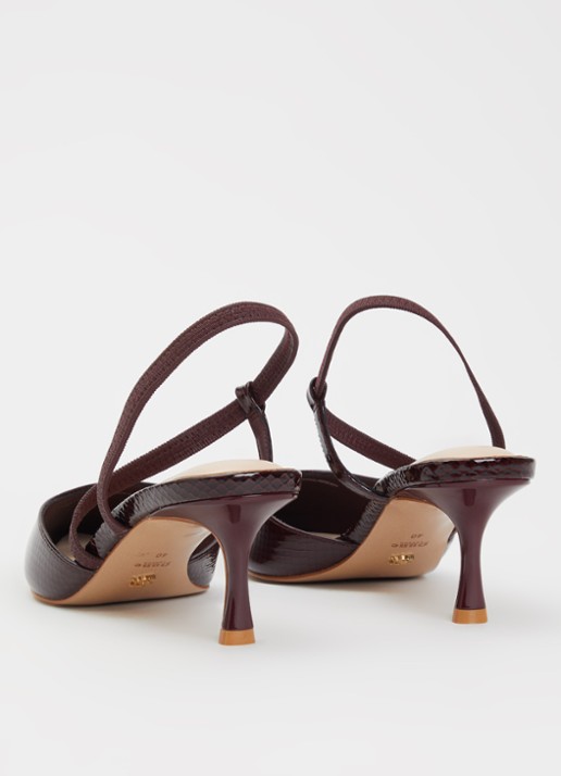 Dune London Charming slingback - achterkant 4 bordeauxrood