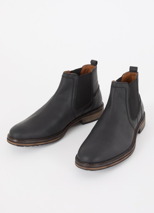 Dune London Chorleys chelsea boot van leer  - detail 2 zwart