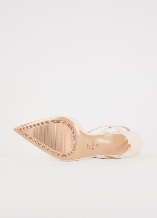 Dune London Classical slingback van leer - detail 5 ivoor