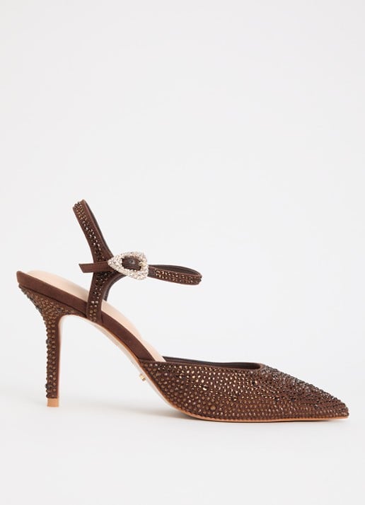 Dune London Compliments slingback met strass