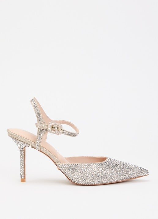 Dune London Confident sandalette met strass
