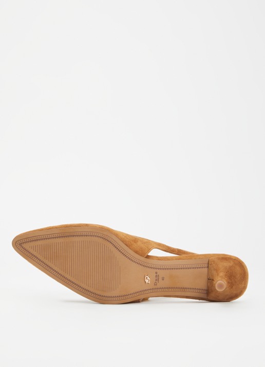 Dune London Crediblity slingback van leer - detail 5 camel