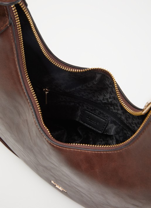 Dune London Dedicated schoudertas met logo - detail 3 bruin
