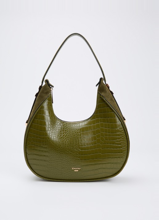 Dune London Dedicated schoudertas met logo - voorkant 5 groen