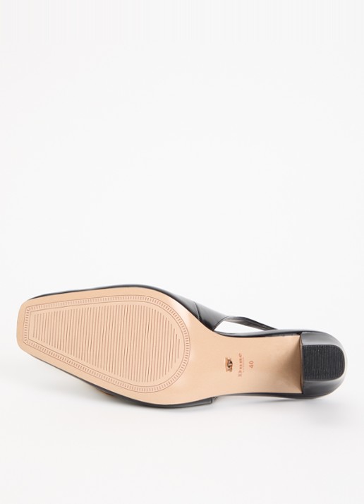 Dune London Defining slingback van leer - detail 5 zwart