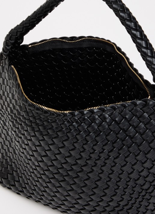 Dune London Deliberate M handtas met afneembare schouderriem en uitneembaar etui - detail 2 zwart