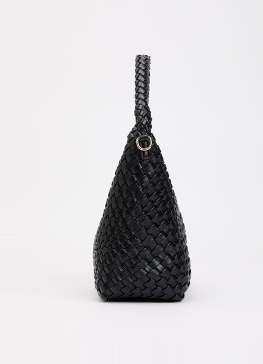Dune London Deliberate M handtas met afneembare schouderriem en uitneembaar etui - detail 3 zwart