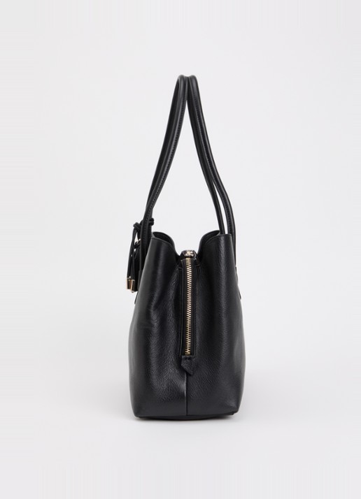 Dune London Deserving Large shopper met tasbedel - detail 4 diepzwart