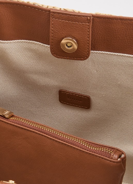 Dune London Devotedly shopper met uitneembaar etui - detail 2 naturel
