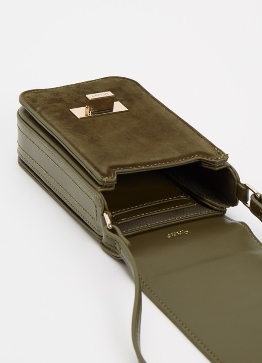 Dune London Dinkydiscreet crossbodytas - voorkant 2 mosgroen