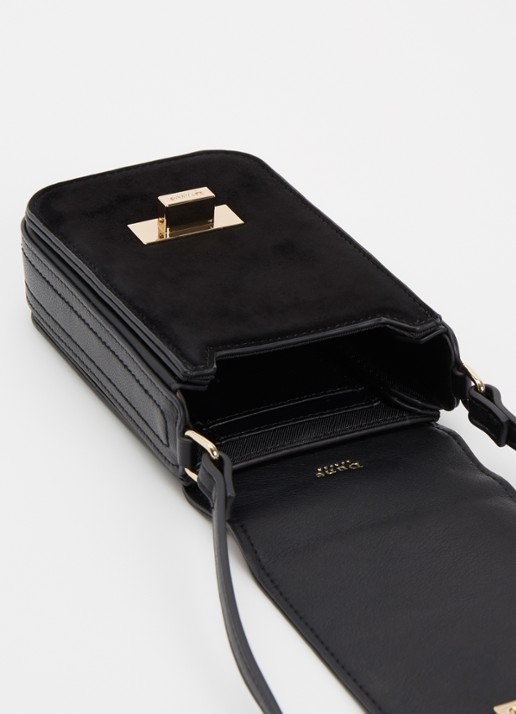 Dune London Dinkydiscreet crossbodytas - voorkant 2 diepzwart