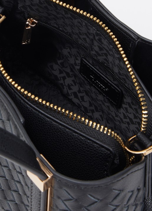 Dune London Dinkydorry handtas met afneembare schouderriem - detail 2 zwart