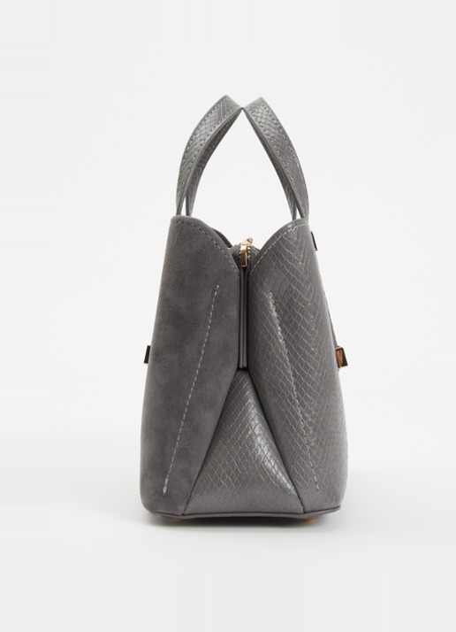 Dune London Dinkydorry handtas met afneembare schouderriem - detail 2 donkergrijs