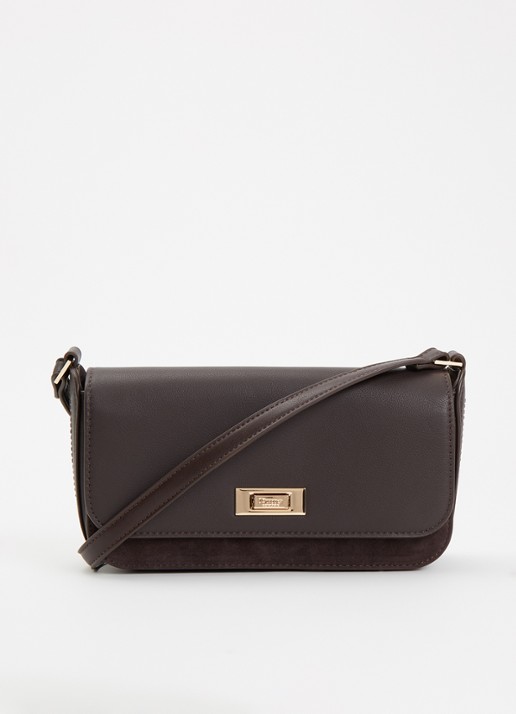 Dune London Discreet crossbodytas van leer