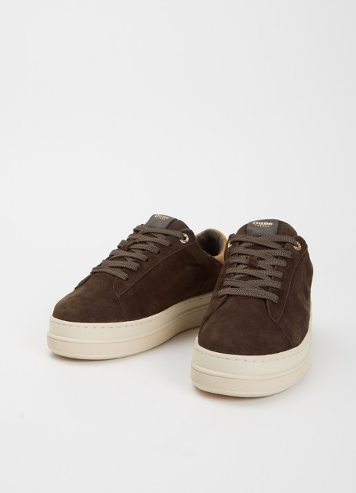 Dune London Eden sneaker  - detail 2 donkerbruin