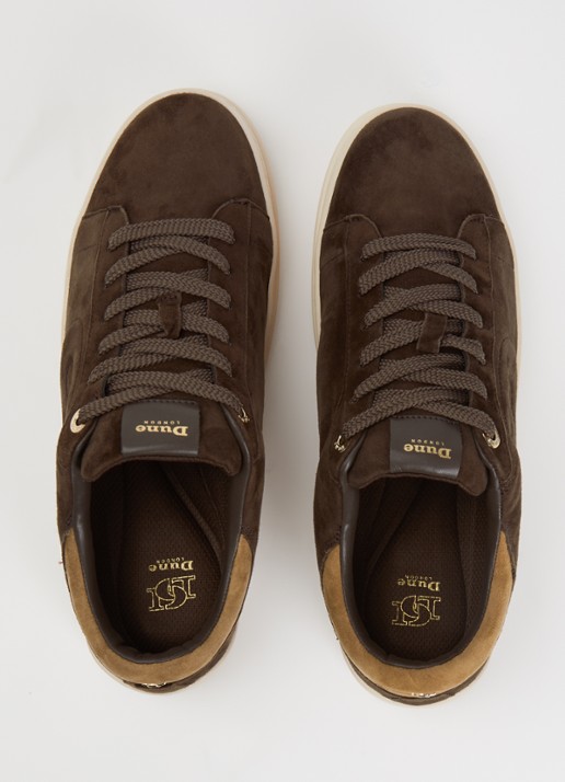 Dune London Eden sneaker  - detail 3 donkerbruin