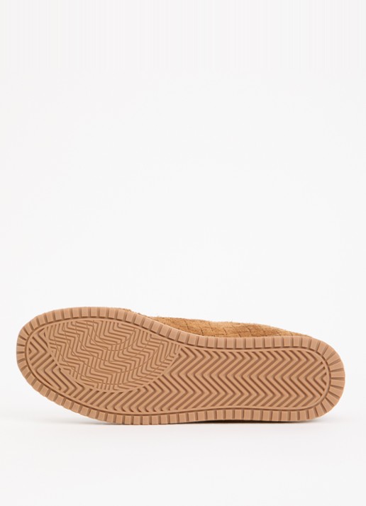 Dune London Elora sneaker van suède - detail 5 cognac
