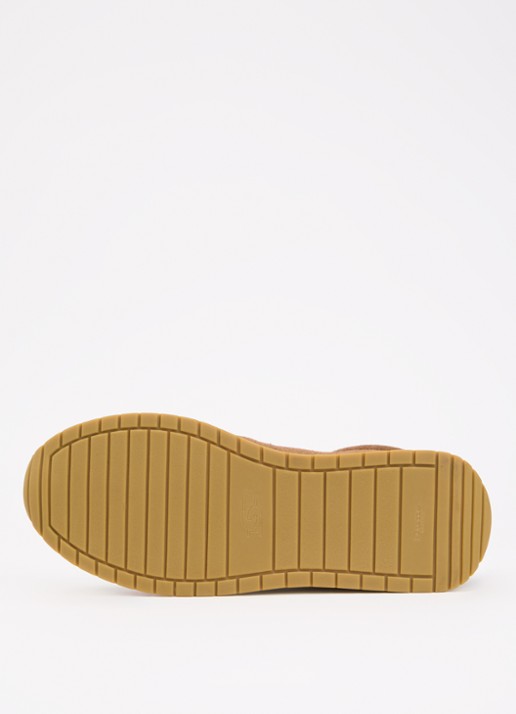 Dune London Ettah sneaker van leer met logo - detail 5 cognac