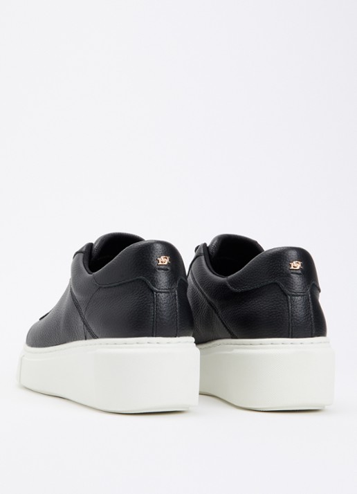 Dune London Evienne sneaker met plateauzool - achterkant 2 zwart