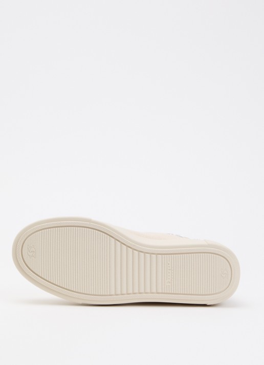 Dune London Evienne sneaker met plateauzool - detail 4 beige