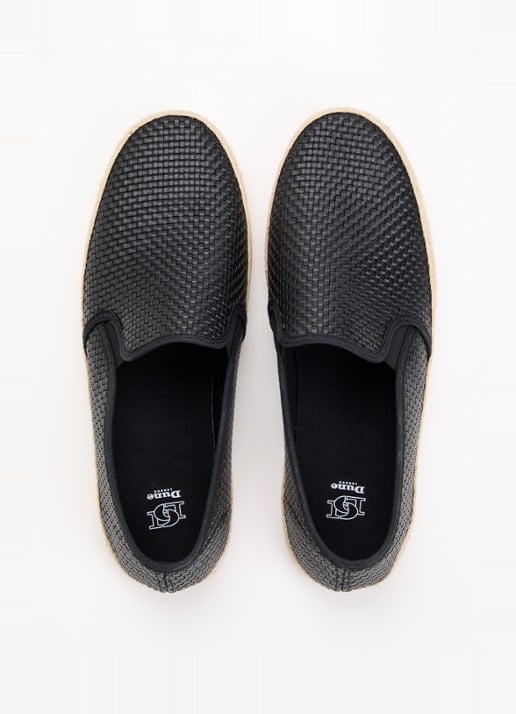 Dune London Fabbien espadrille van canvas - detail 2 zwart