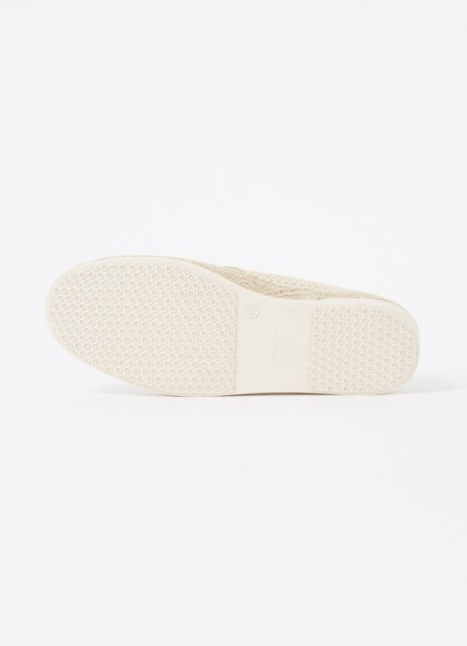 Dune London Fisherr slip-on van canvas - detail 4 donkerbeige