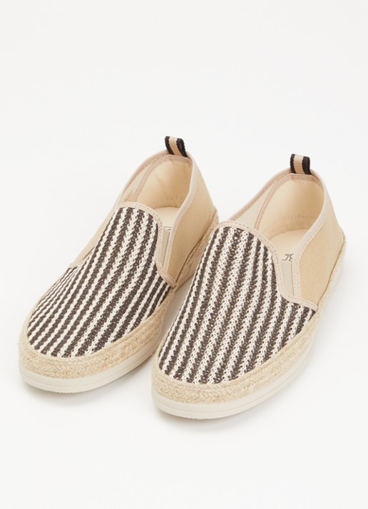 Dune London Fishing espadrilles met gebreid bovenwerk - detail 3 beige