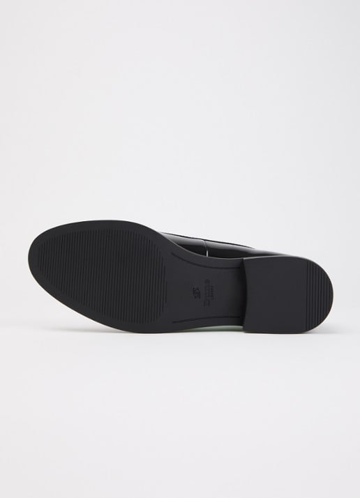 Dune London Gazeles loafer met lakfinish  - detail 4 zwart