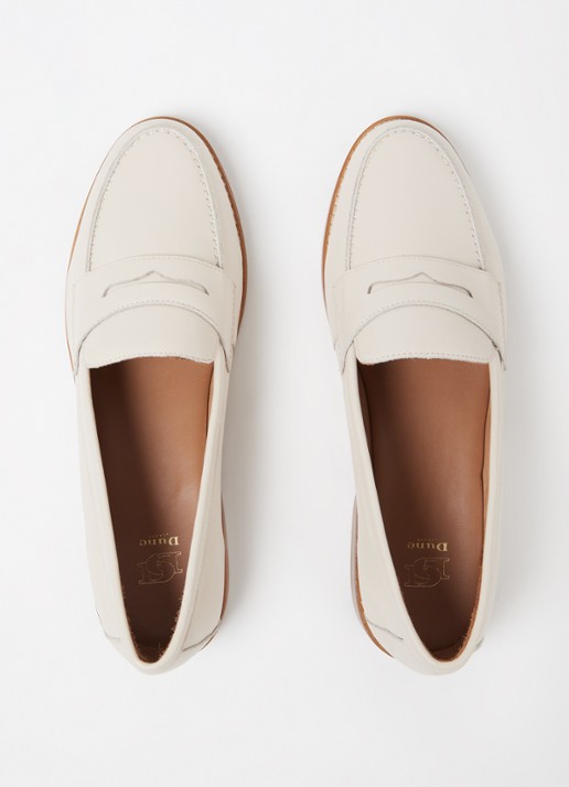 Dune London Ginelli loafer van leer  - detail 4 creme